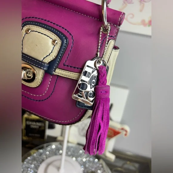 Coach 2012 Legacy Mini Willis colorblock leather crossbody bag EUC - Picture 4 of 17